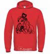 Men`s hoodie Apple White Snow White's daughter bright-red фото