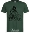 Men's T-Shirt Apple White Snow White's daughter bottle-green фото