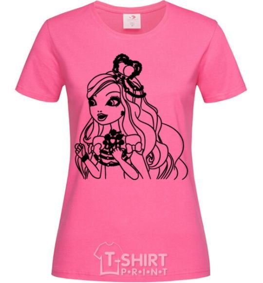 Женская футболка Эппл Уайт дочь Белоснежки Ярко-розовый фото
