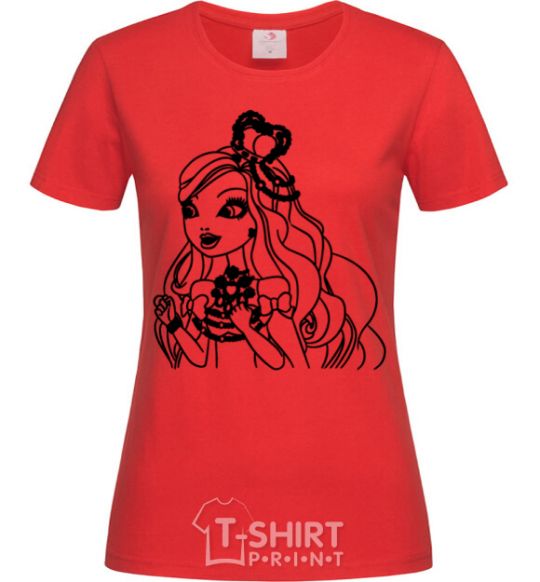 Женская футболка Эппл Уайт дочь Белоснежки Красный фото