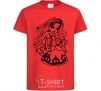 Kids T-shirt Cedar Wood red фото