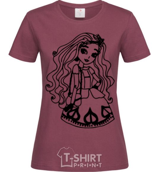 Women's T-shirt Cedar Wood burgundy фото