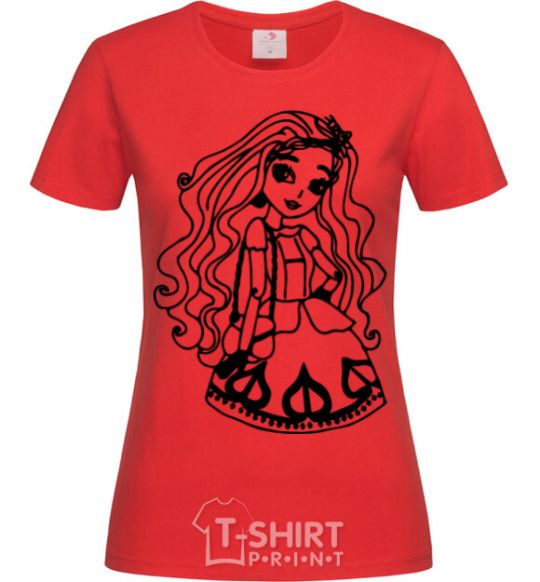 Women's T-shirt Cedar Wood red фото