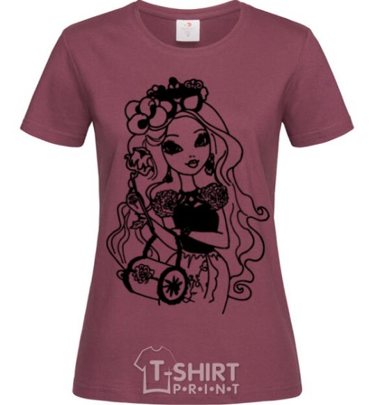 Women's T-shirt Briar Beauty burgundy фото