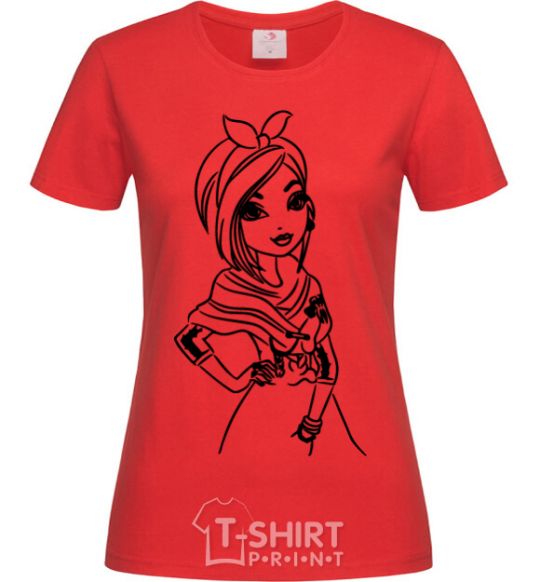 Женская футболка Поппи Охара Красный фото