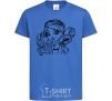 Kids T-shirt Medellin Hetter with a mouse royal-blue фото