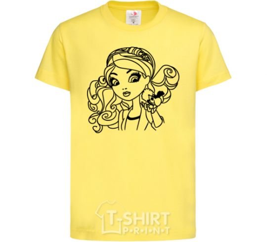 Детская футболка Меделин Хеттер с мышкой Лимонный фото