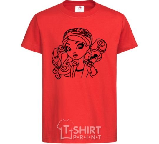 Детская футболка Меделин Хеттер с мышкой Красный фото