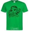 Мужская футболка Меделин Хеттер с мышкой Зеленый фото