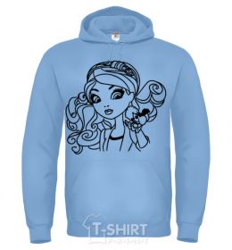 Men`s hoodie Ashlynn Ella sky-blue фото