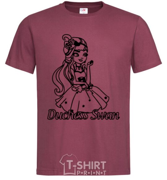 Men's T-Shirt Duchess Swan burgundy фото