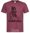 Men's T-Shirt Duchess Swan burgundy фото