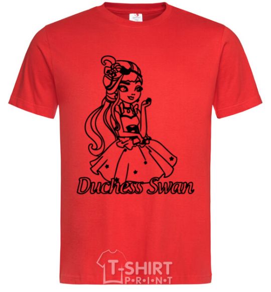 Men's T-Shirt Duchess Swan red фото