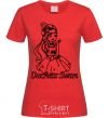 Women's T-shirt Duchess Swan red фото