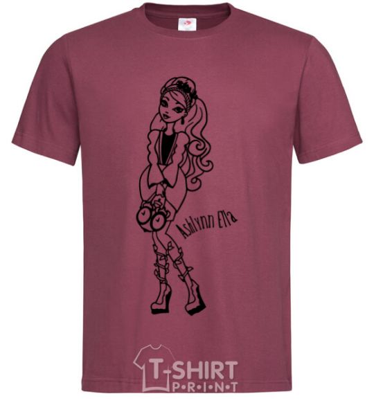 Men's T-Shirt Ashlynn Ella burgundy фото