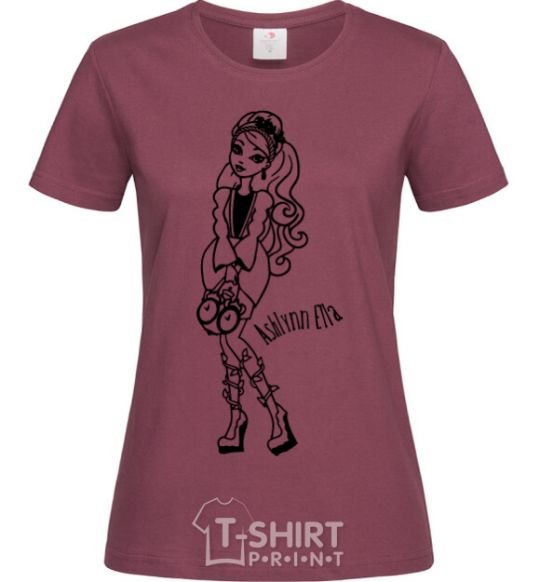 Women's T-shirt Ashlynn Ella burgundy фото