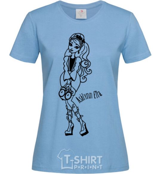 Women's T-shirt Ashlynn Ella sky-blue фото