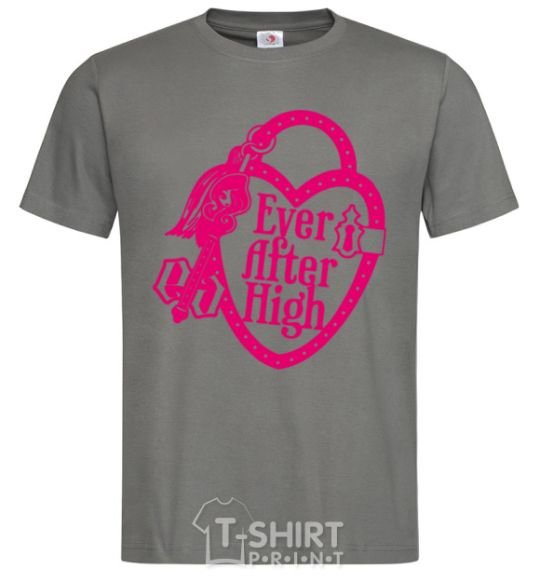 Men's T-Shirt Logo Ever After High dark-grey фото