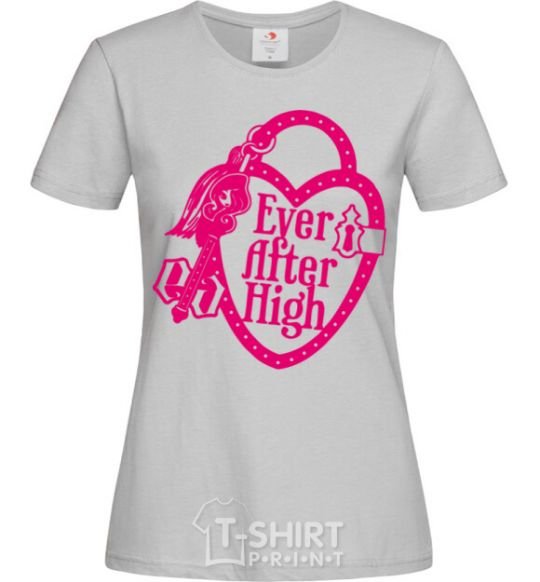 Women's T-shirt Logo Ever After High grey фото