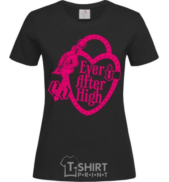 Women's T-shirt Logo Ever After High black фото