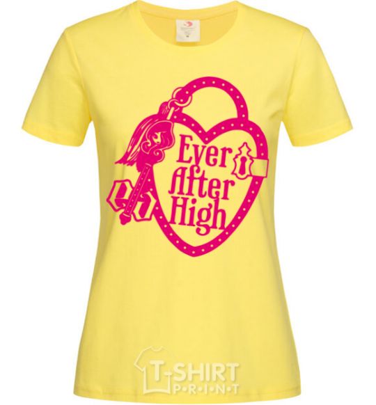 Women's T-shirt Logo Ever After High cornsilk фото