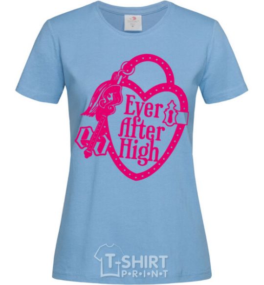 Women's T-shirt Logo Ever After High sky-blue фото