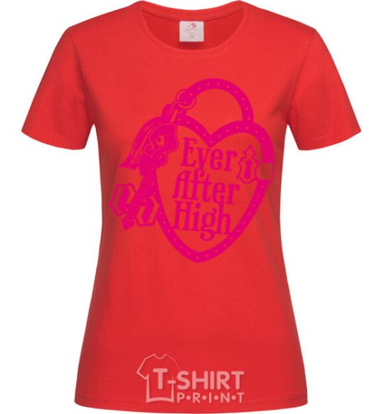 Women's T-shirt Logo Ever After High red фото