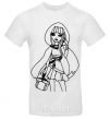 Men's T-Shirt Cerise Hood White фото