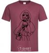 Men's T-Shirt Cerise Hood burgundy фото