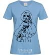 Women's T-shirt Cerise Hood sky-blue фото