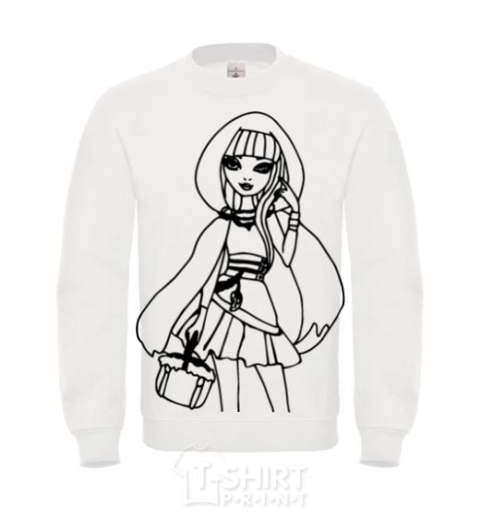 Sweatshirt Cerise Hood White фото