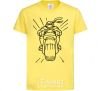 Kids T-shirt Ninja Turtle on a motorcycle cornsilk фото