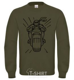 Свитшот Черепашка-Ниндзя на мотоцикле Песочный фото