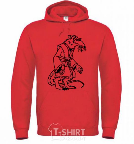 Men`s hoodie Sensei Splinter bright-red фото