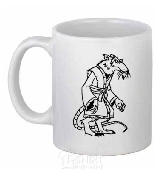 Ceramic mug Sensei Splinter White фото