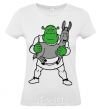 Women's T-shirt Shrek and the donkey White фото