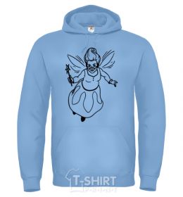 Men`s hoodie Fairy godmother sky-blue фото