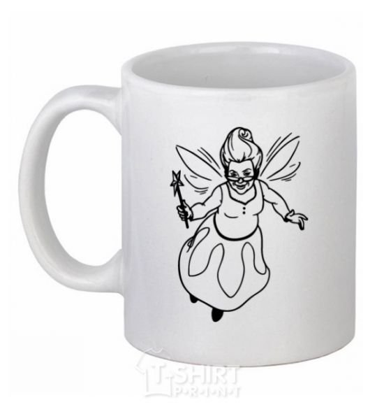 Ceramic mug Fairy godmother White фото