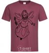 Men's T-Shirt Fairy godmother burgundy фото