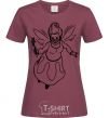 Women's T-shirt Fairy godmother burgundy фото