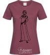 Women's T-shirt Fiona burgundy фото