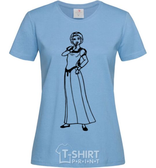 Women's T-shirt Fiona sky-blue фото