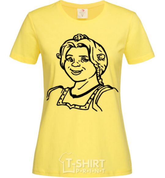 Women's T-shirt Fiona's portrait cornsilk фото