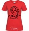 Women's T-shirt Fiona's portrait red фото