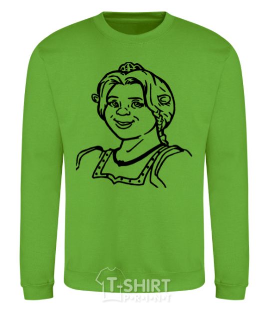 Sweatshirt Fiona's portrait orchid-green фото