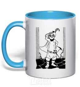 Mug with a colored handle