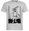 Men's T-Shirt A puss in boots grey фото