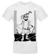 Men's T-Shirt A puss in boots White фото