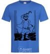 Men's T-Shirt A puss in boots royal-blue фото
