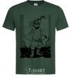 Men's T-Shirt A puss in boots bottle-green фото